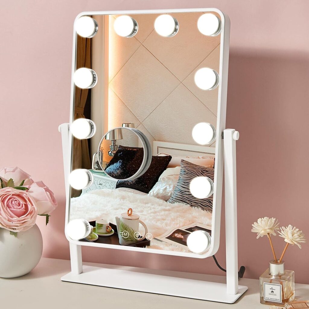 Hompoem Hollywood Vanity dressing table Mirror with Lights