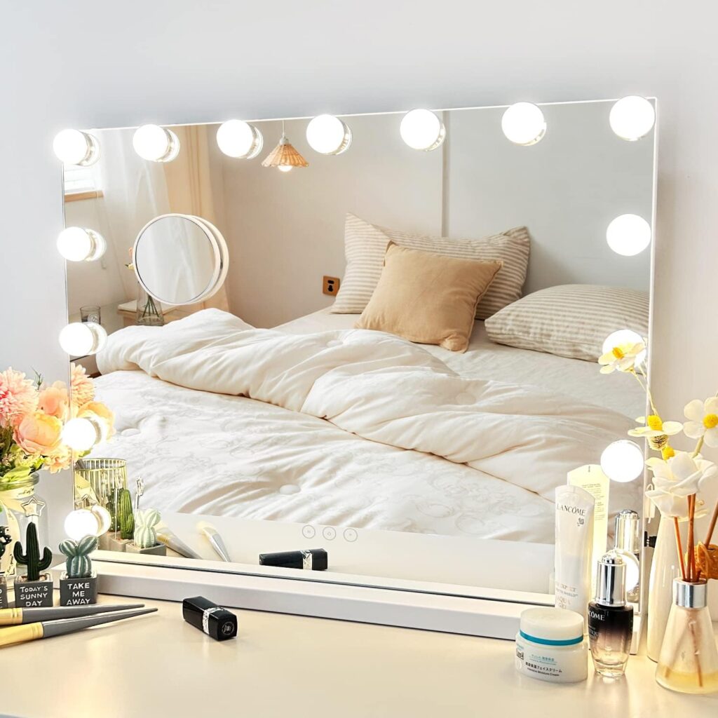 NUSVAN Vanity dressing table Mirror with Lights
