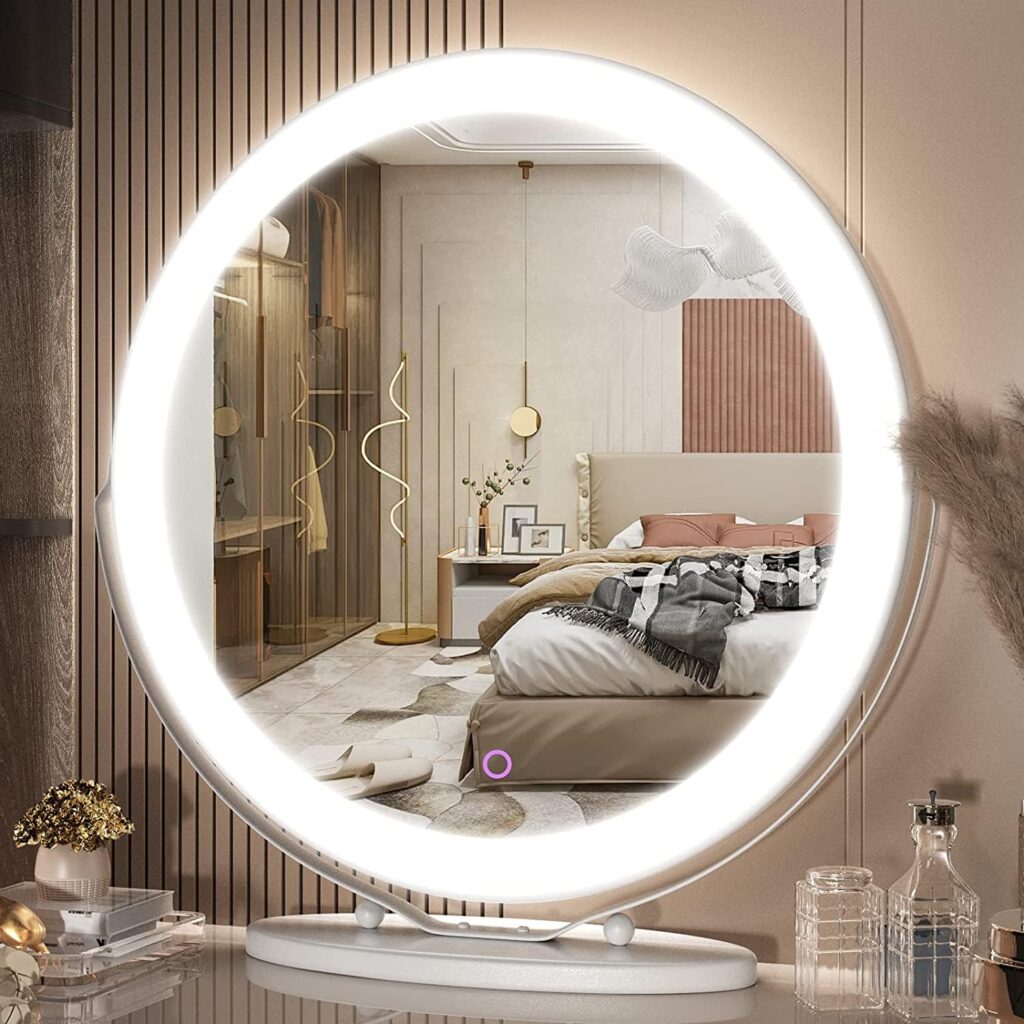 Vierose 20 inch Large Vanity Makeuo Mirror with dressing table Light