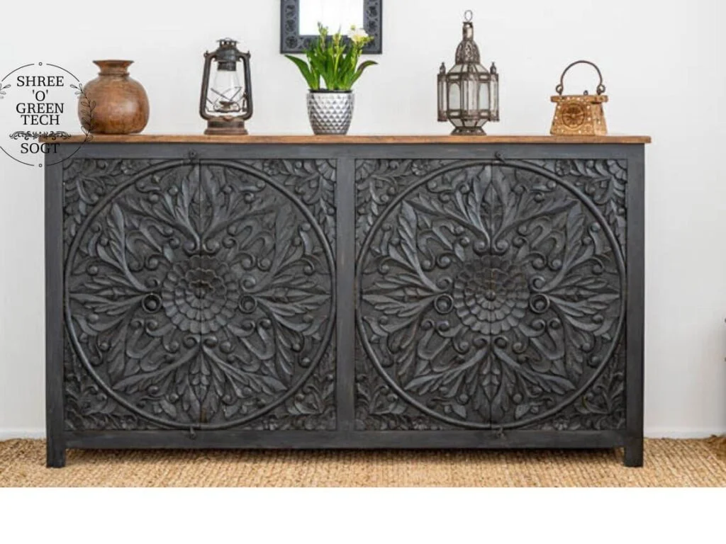 Wooden handmade decorative storage cabinets