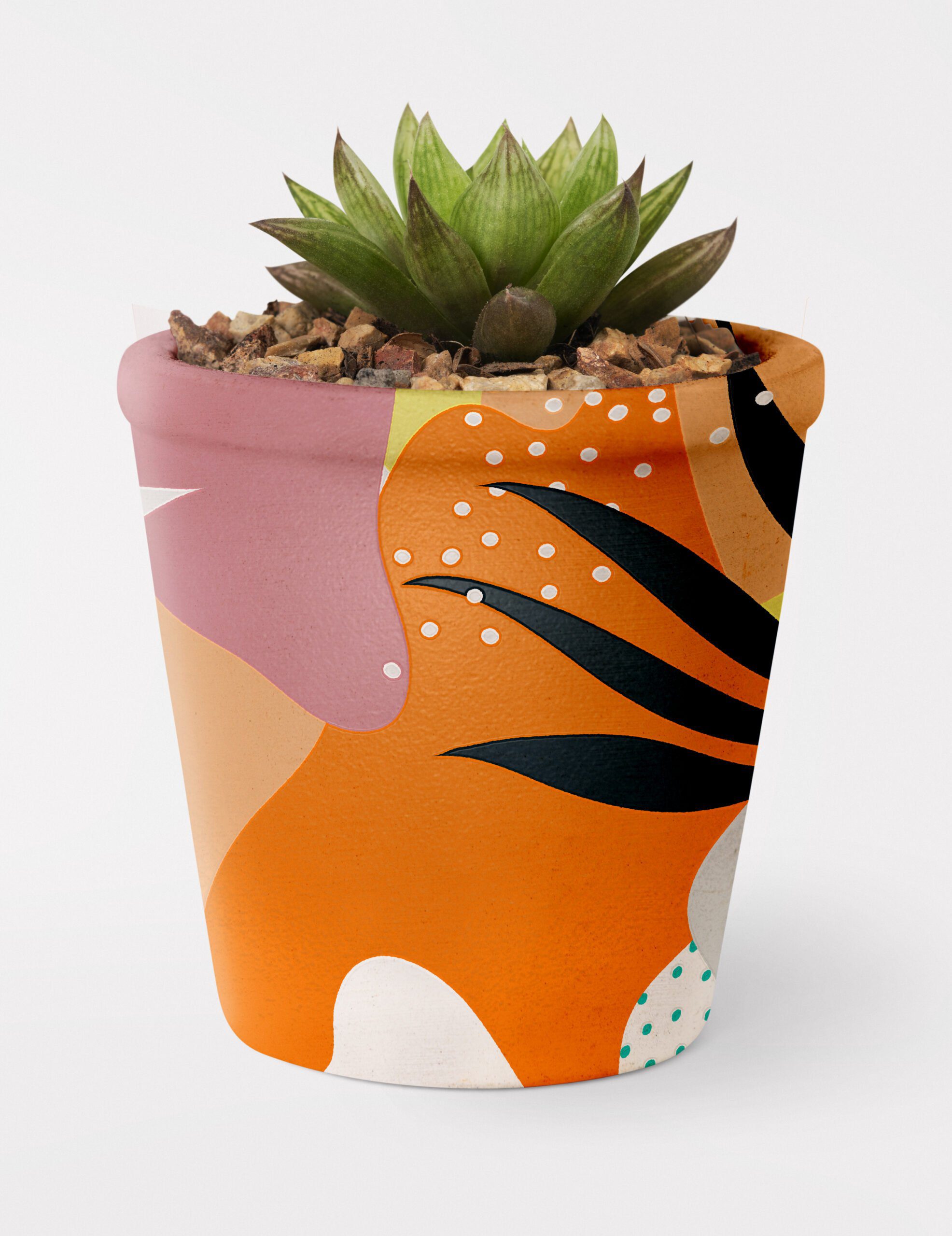 colourful plant pot stand ideas