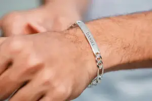 Top 15 Silver Bracelet for Men with Name