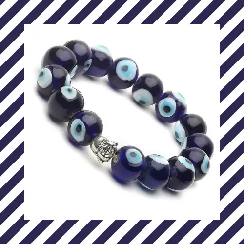blue evil eye bracelet