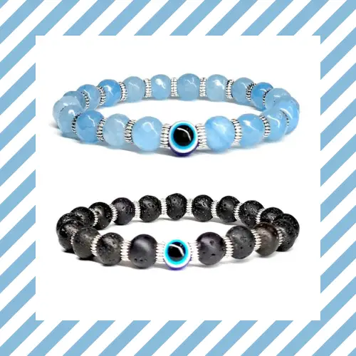 evil eye bracelet black beads