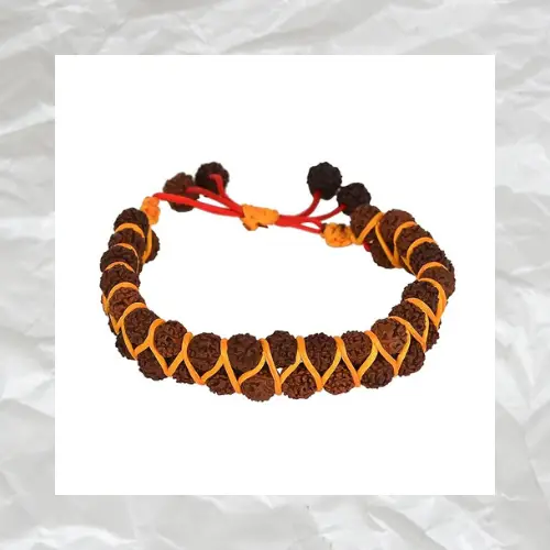 rudraksha gold bracelet for mens