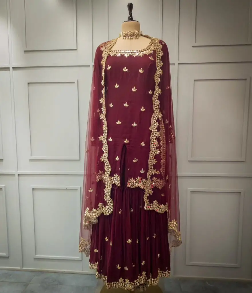 indo western dresses for wedding function