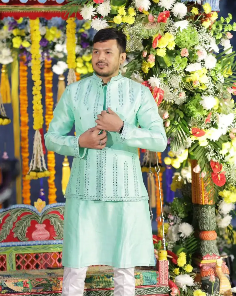 manyavar wedding kurta for men