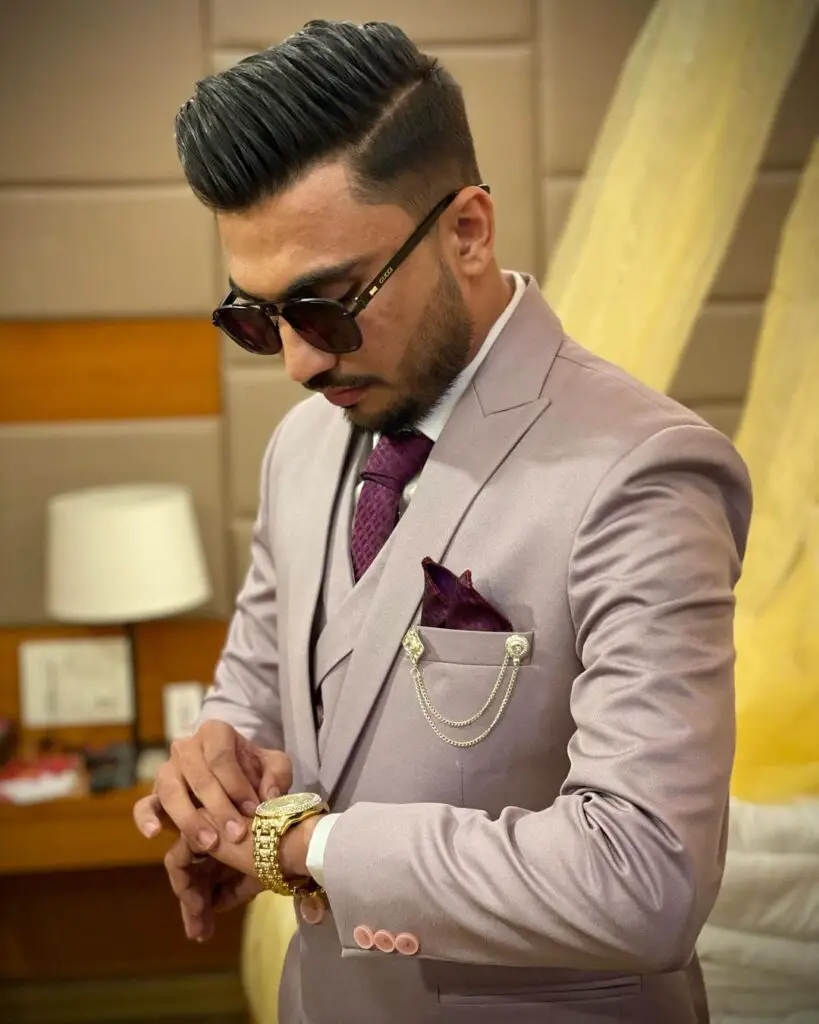 wedding day groom hairstyle for indian wedding 2